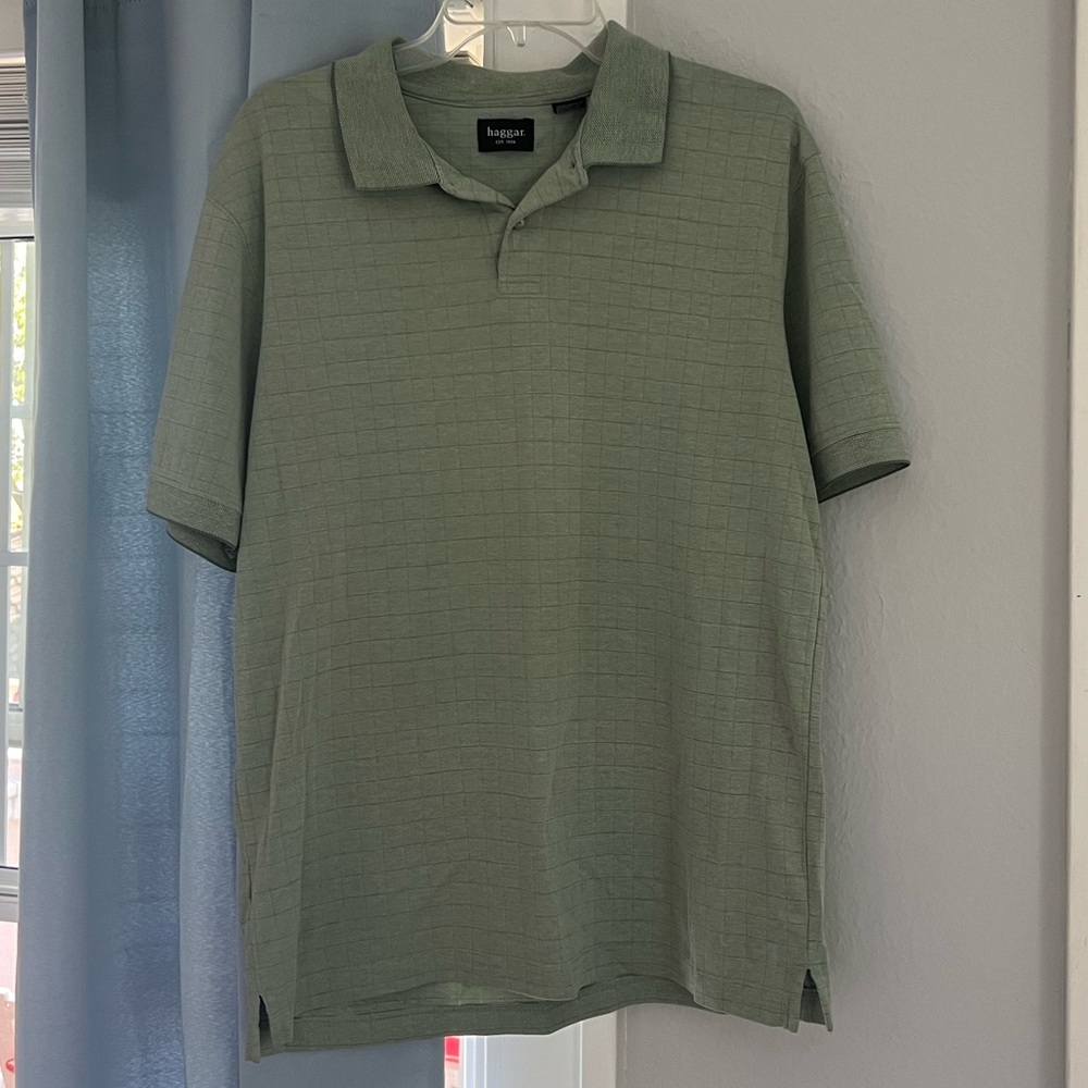 Haggar green polo